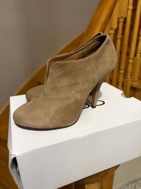 ALDO Women’s Taupe Suede Ankle Booties
